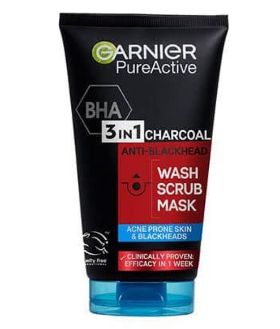 Garnier Pure Active Intensive Charcoal 3 In 1 Mask – 150ml