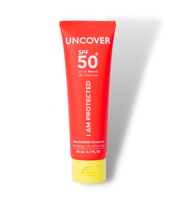 Uncover Aloe invisible sunscreen spf 50+