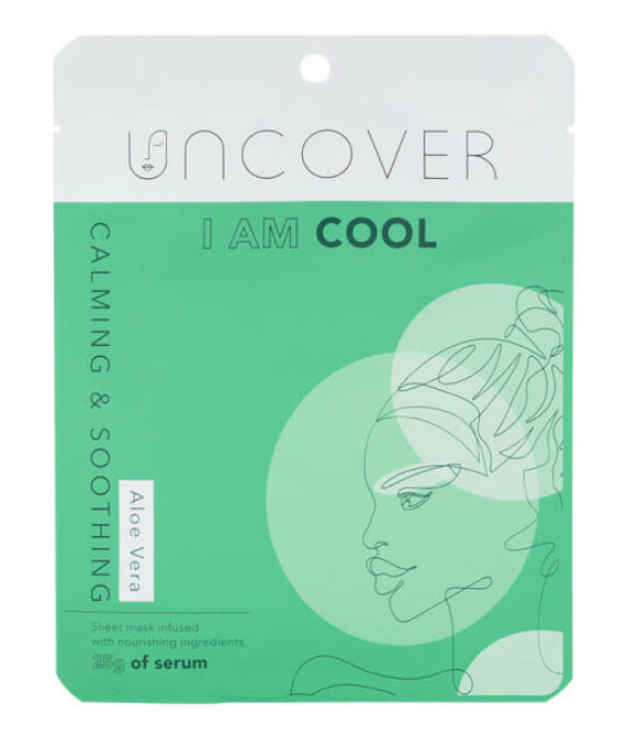 Uncover I am cool–aloe Vera calming & soothing sheet mask
