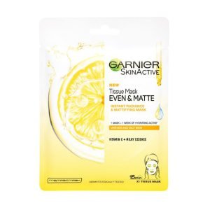 Garnier Skin and Active Even and Matte Tissue Masks