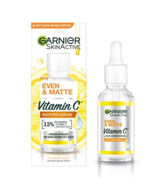 GARNIER EVEN & MATTE VITAMIN C BOOSTER SERUM 30ML