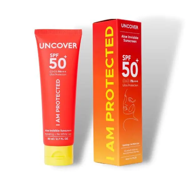 Uncover aloe invisible sunscreen