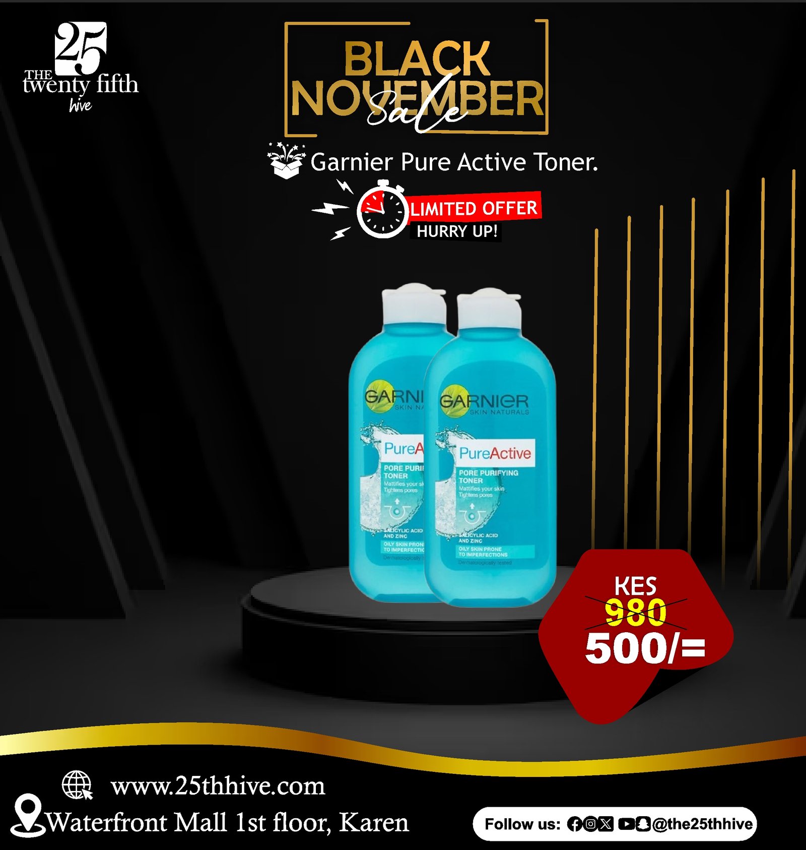 Black November Garnier Pure Active Toner Sale