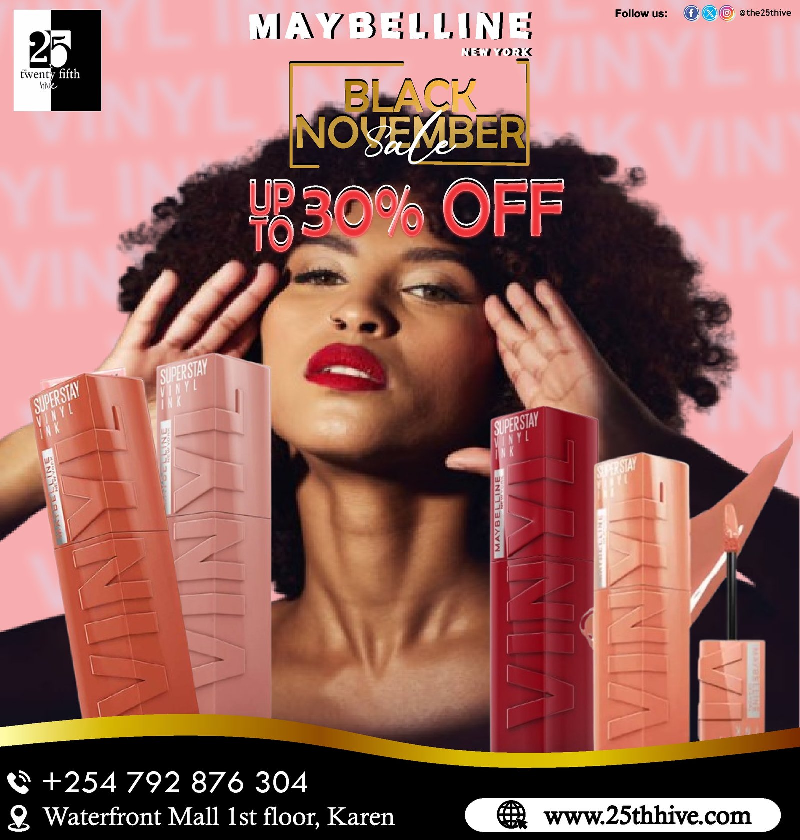 Best Black November Sale on Maybelline Superstay Vinyl Lipstick