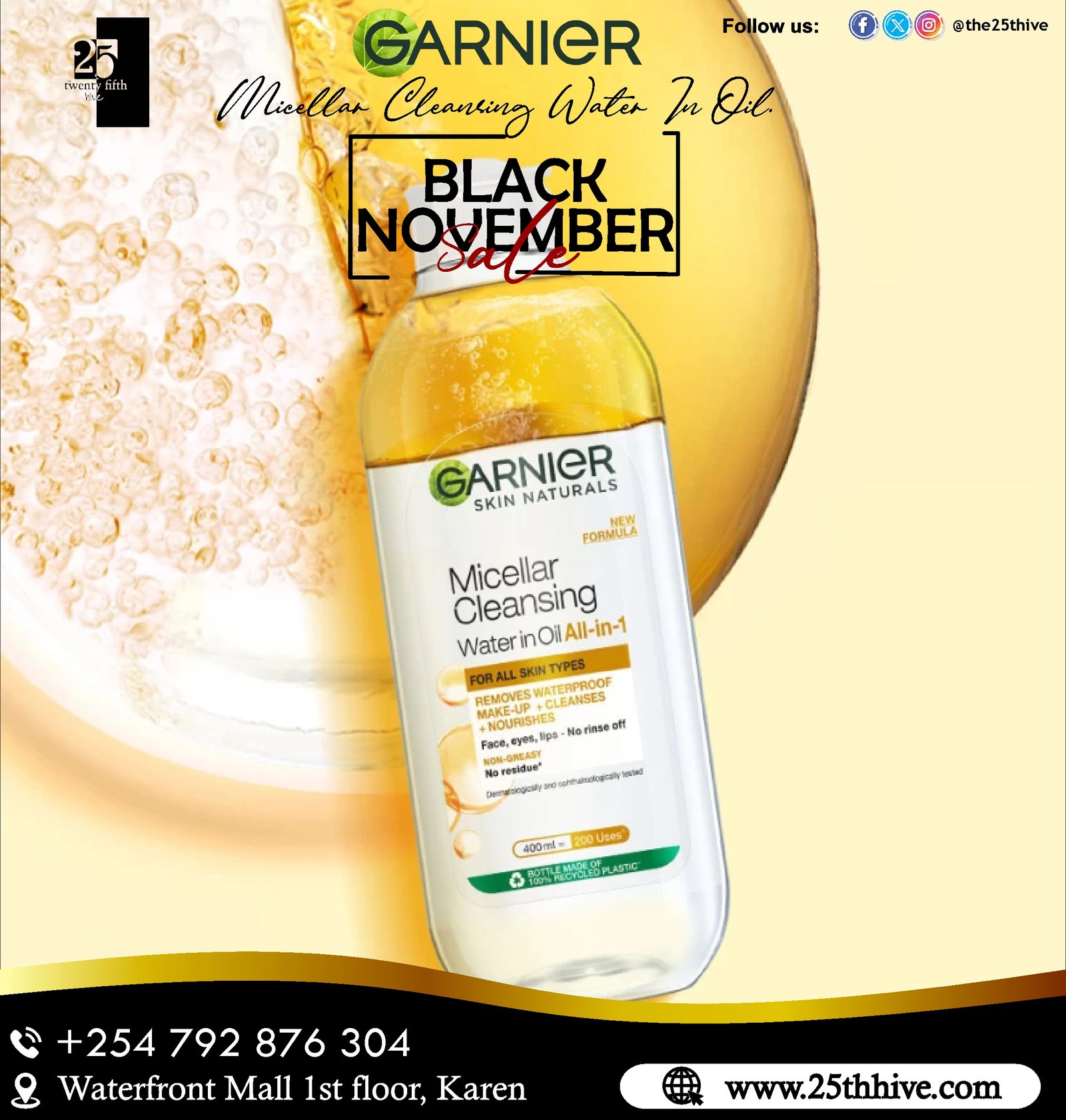 Garnier Micellar Cleansing Water In Oil