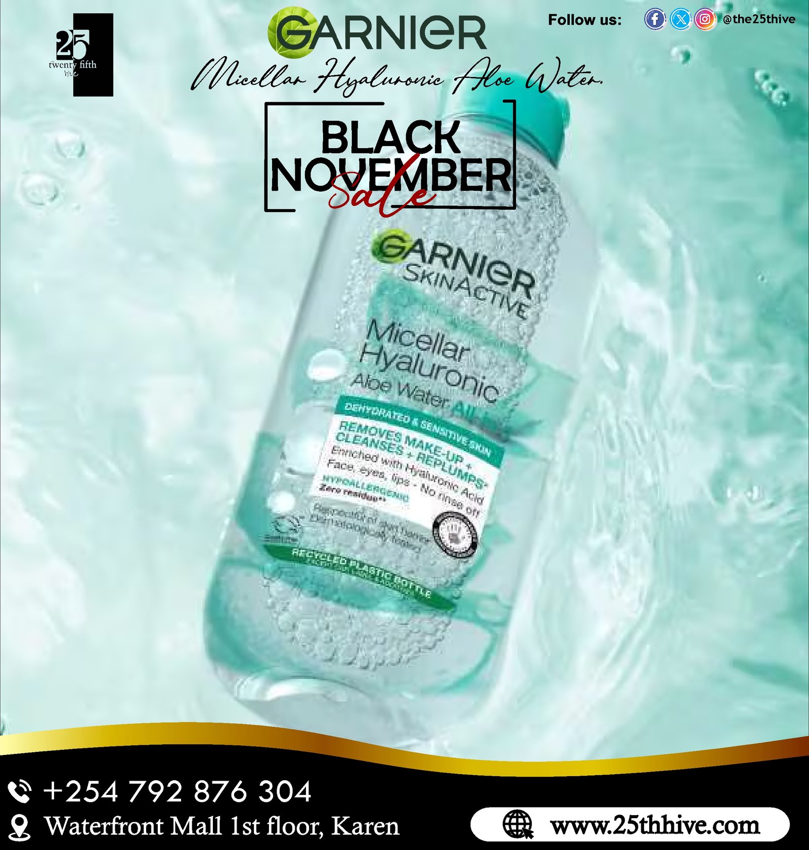 Garnier Micellar Hyaluronic Aloe Water