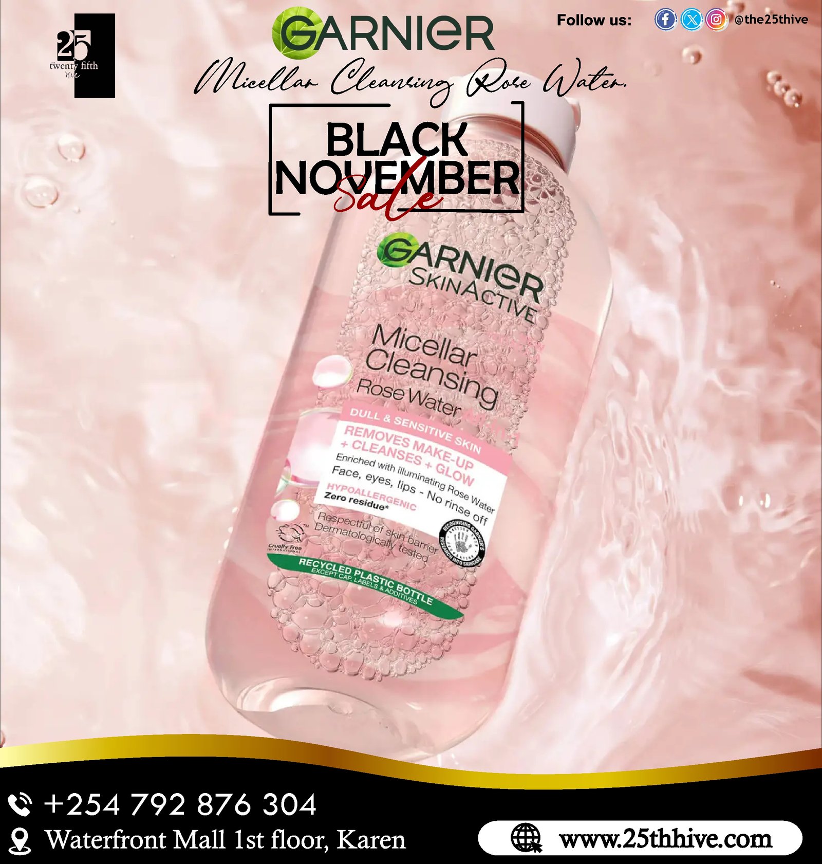 Garnier Micellar Cleansing Rose Water