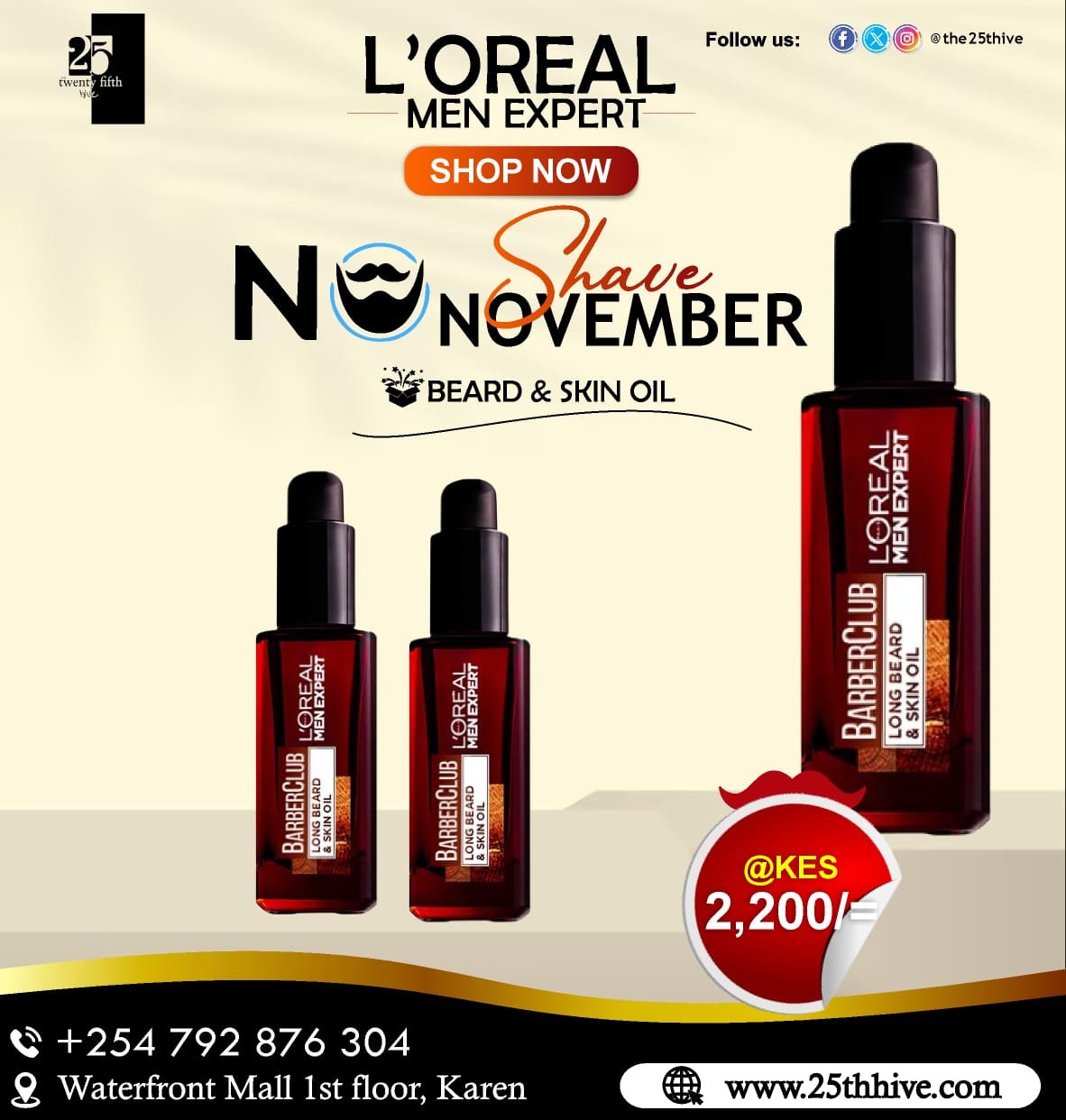 Loreal Men Beard & Skin Oil Black November Sale