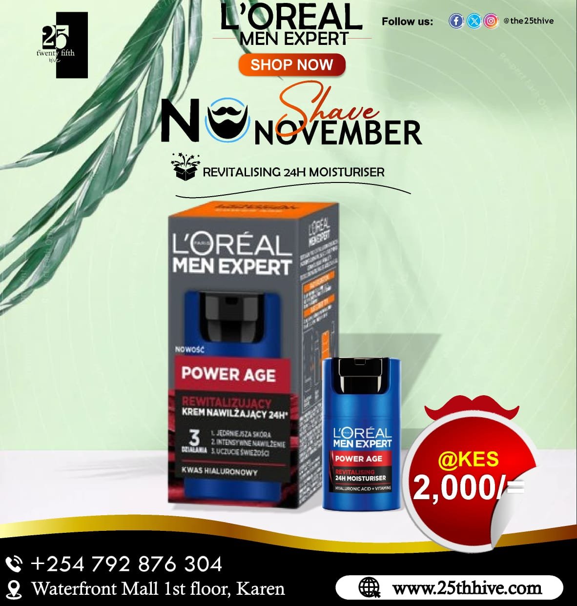 L’Oréal Men Revitalizing 24H Moisturizer Black November Sale