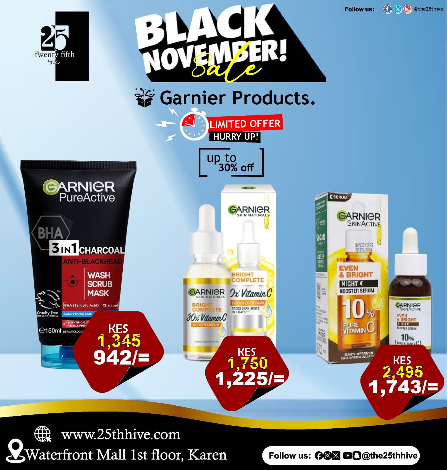 Get Ready to Glow: Top Garnier Products at 25th Hive’s Black November Sale