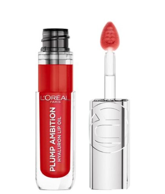 L’OrLéal Paris Plump Ambition Hyaluron Lip Oil — 380 Rouge In Love