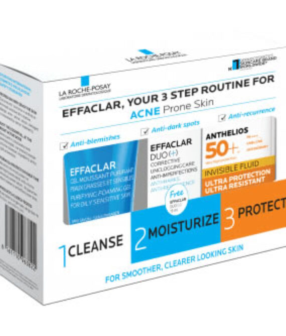 La Roche-Posay Acne Prone Skin Kit (Effaclar Daily Acne Essentials Kit)